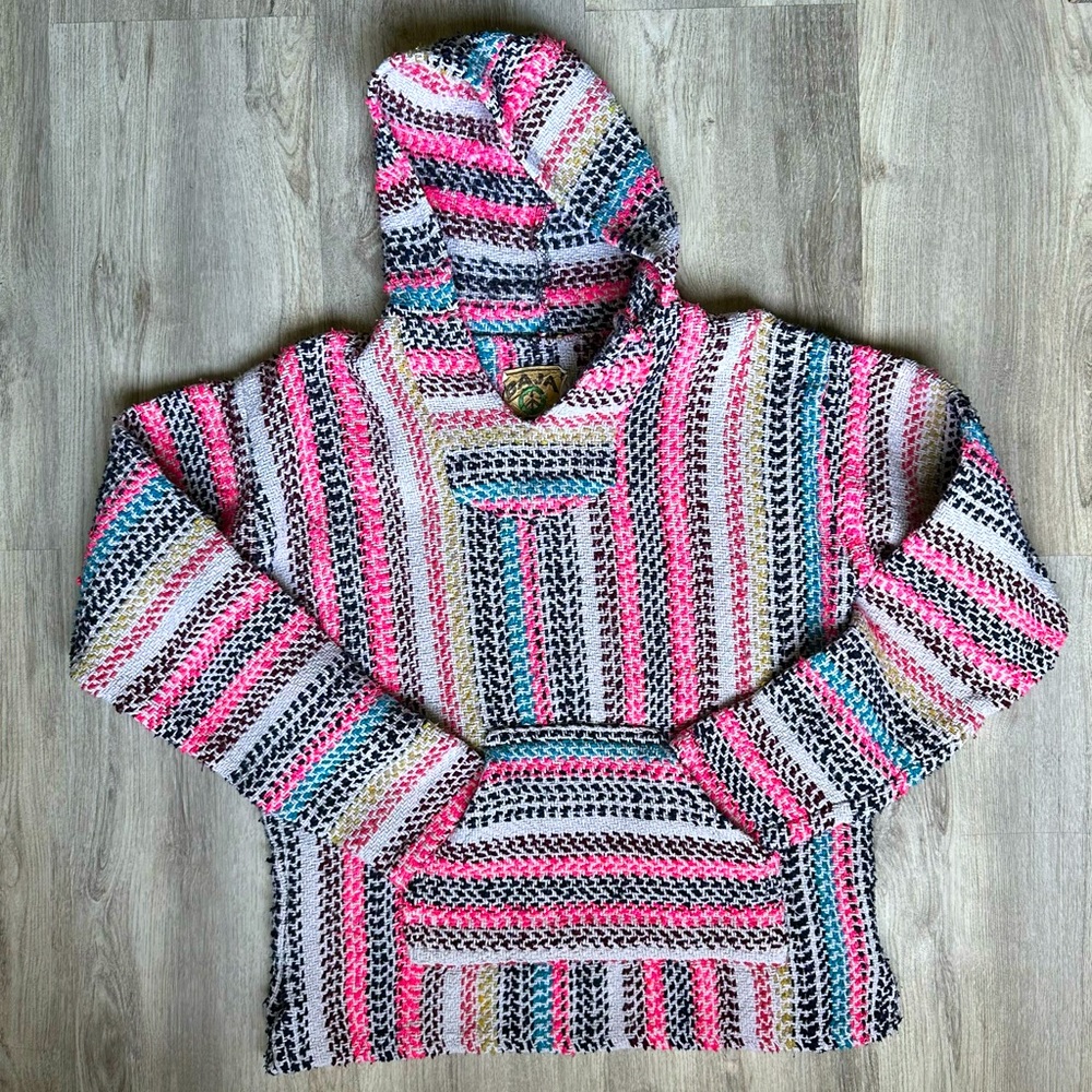 Baha Joe - multicolored Durango hoodie sweater - unisex - size small